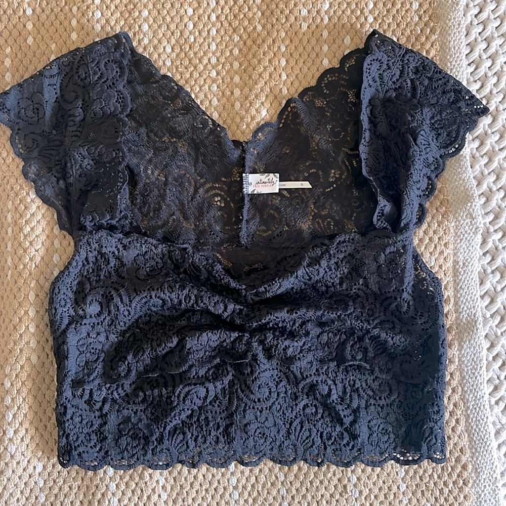 Intimately free people black bralette S